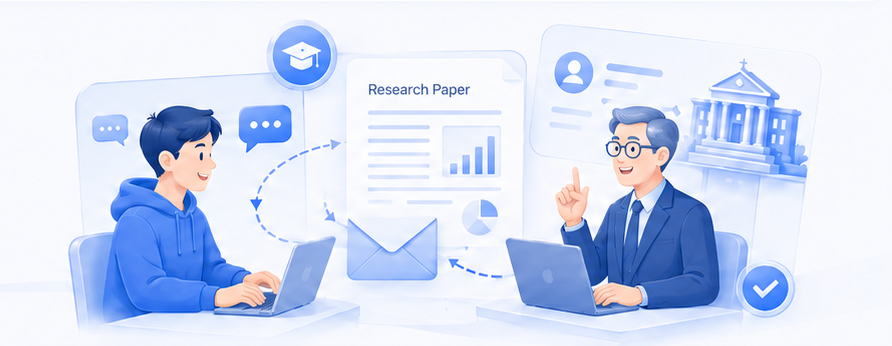 AI 学术沟通：导师联络与套磁邮件生成